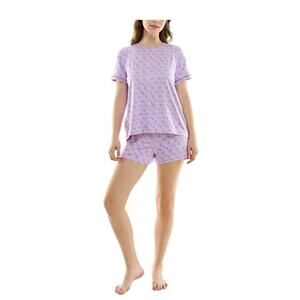 Roudelain Women's 2-Pc. Printed Short Pajamas Set Size Large